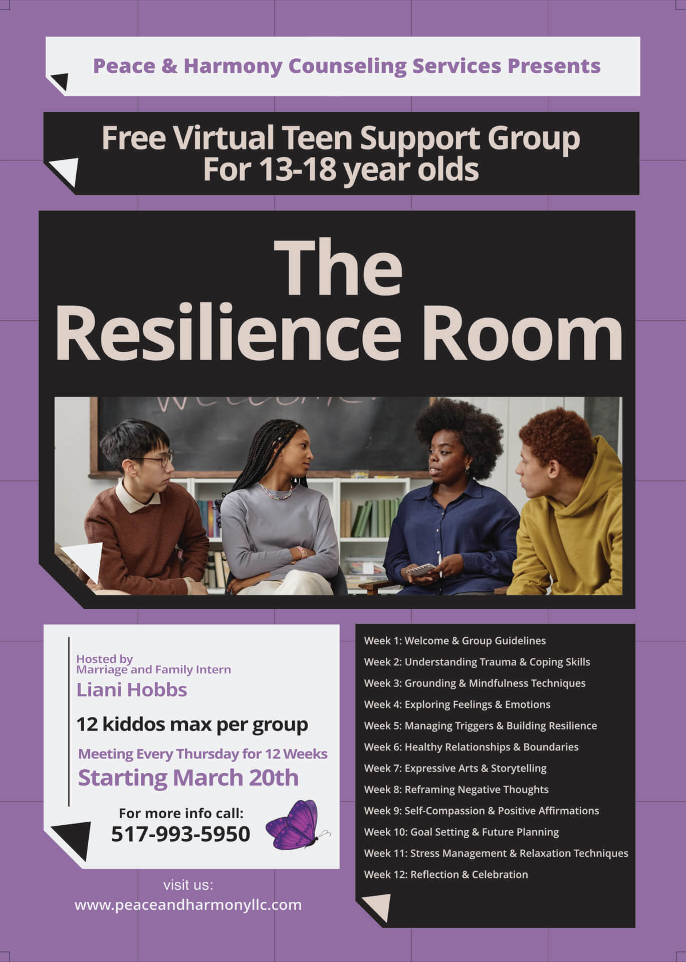 The Resilience Room Teen Support Group